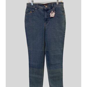Gloria Vanderbilt Sz 10 Amanda Straight Leg Stretch Classic Fit Denim Jeans